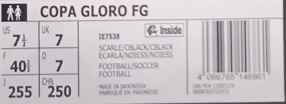 Ghete fotbal Copa Adidas  Gloro.2 Pro si  Nike Mercurial