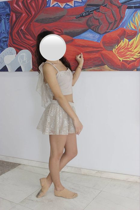 Сценичен танцов костюм, ръчна изработка за дете/тийнейджър