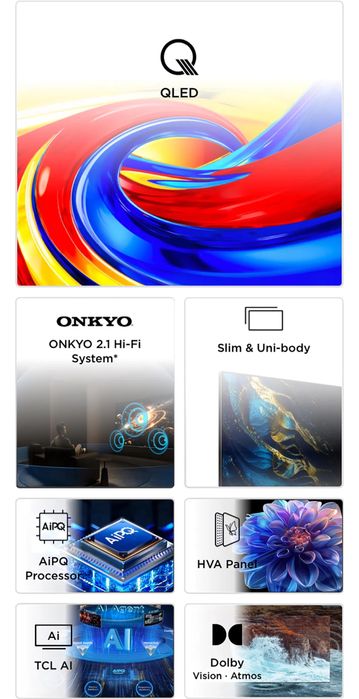 Телевизоры TCL 75T6D QLED 60Hz по оптовой цене