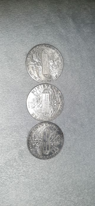 Lot 3 medalii argint
