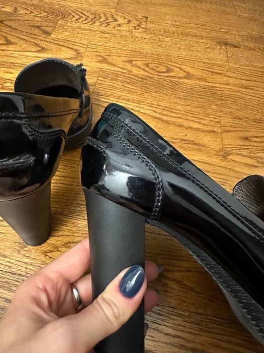 Loafers Hogan cu toc pătrat