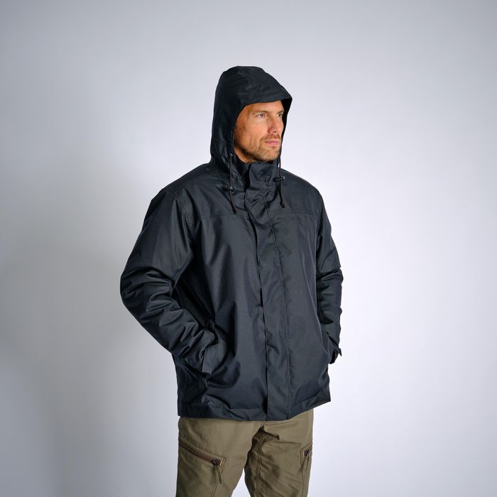 Geacă Impermeabilă Călduroasă 100 Negru - produs resigilat Decathlon