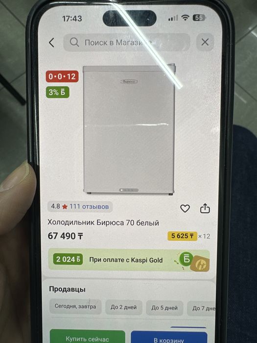 Мини Холодильник Бирюса