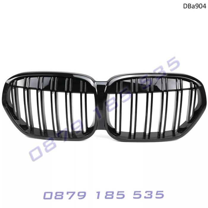 Черни двойни бъбреци тунинг визия BMW X1 F48 предни решетки бмв х1 ф48