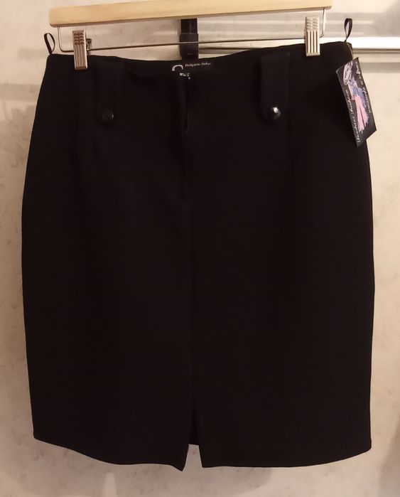 Дамска черна пола от стреч