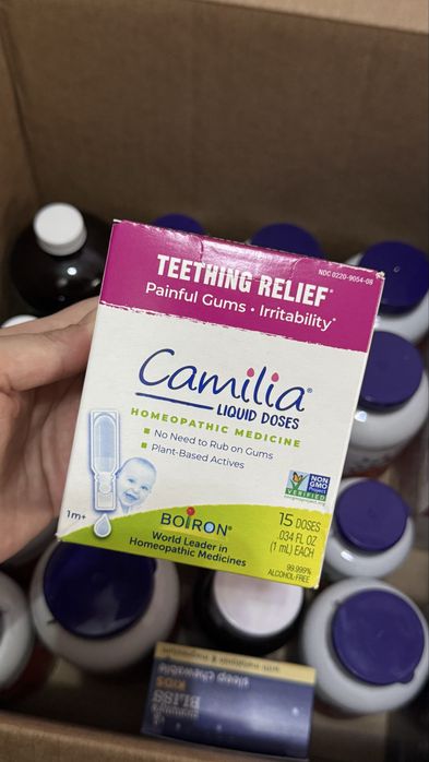 Camilia. Boiron. 15 и 30 доз. Капли при прорезывании зубов. Оригинал