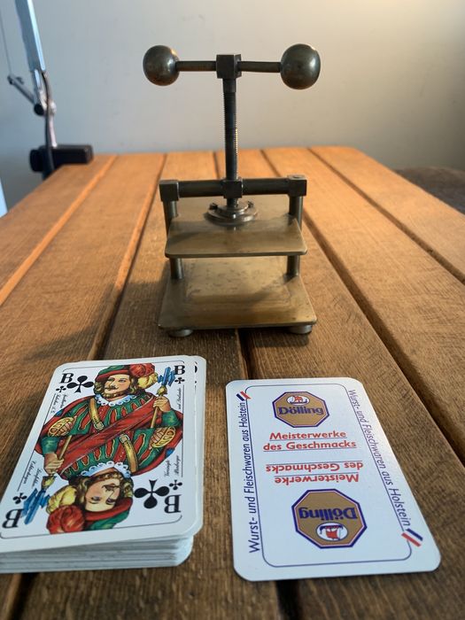 Преса за карти / 1900 та год.