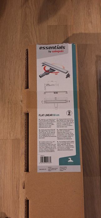 Rigola dus Wirquin Essentials Flat Linear 60 cm