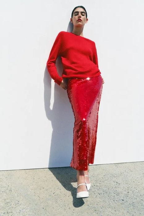 Fusta paiete Zara limited edition