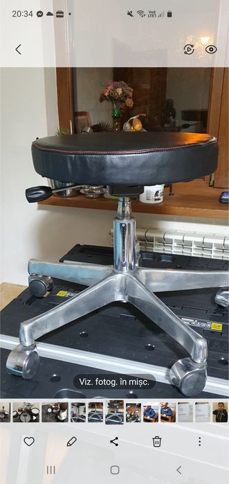 Scaun rotativ piele