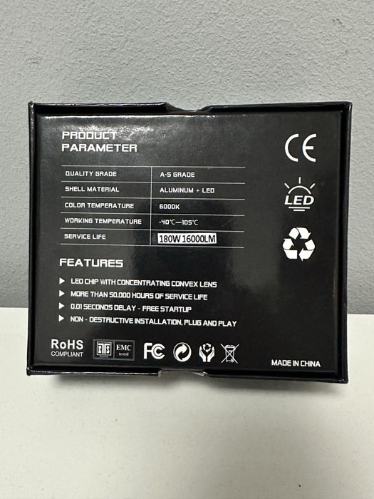 Set 2 becuri led cu lupa H7 LED - PROMOȚIE ‼️