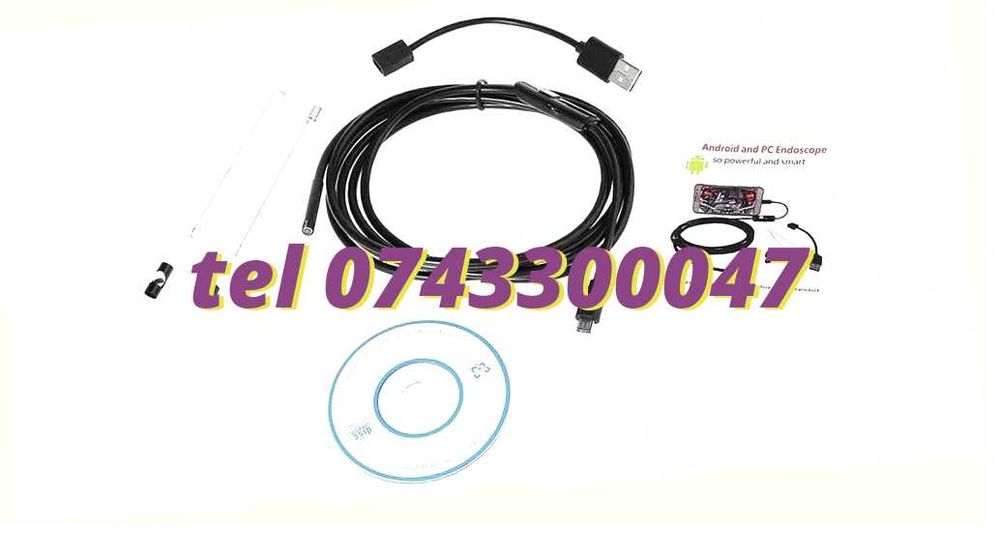 Camera Endoscopica, Rigida De Inspectie Android/ Pc Micro Port Usb 2 M Piesa Service Pentru Compatibilizare Montaj -Universal Port Montaj