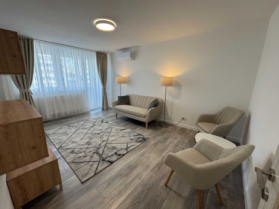 3 camere renovat integral, prima închiriere, metrou Tineretului, 2 balcoane