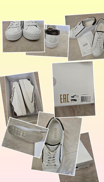 Sneakers Guess Pardie6 FLJPR6 ELE12 Alb