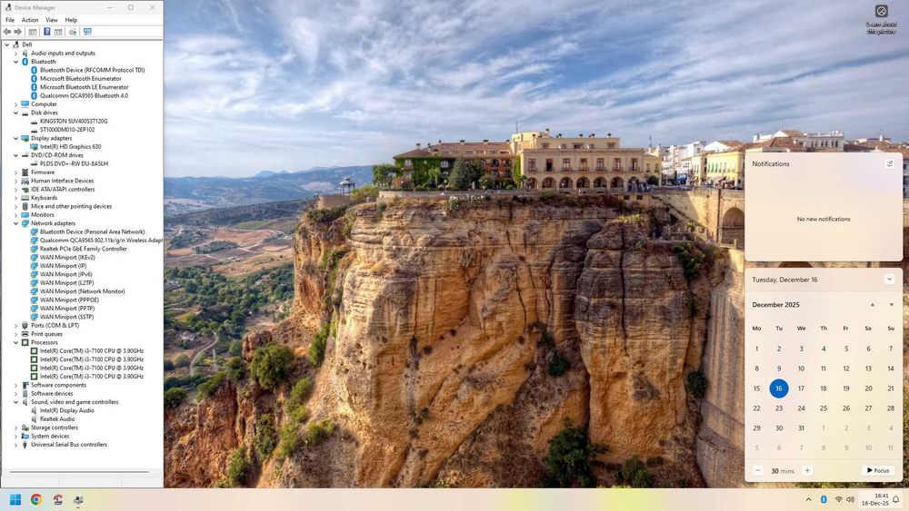 PC GAMING/WORK i3-7100/8GB DDR4/SSD 120GB+HDD1TB/WiFi+BT/W11 la 500lei