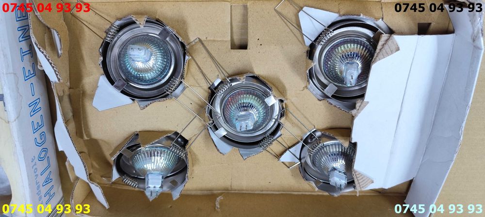 spoturi set 5 si cabluri la 12v functionale fara sursa