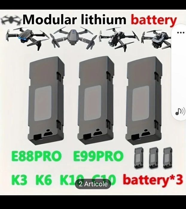 Baterie  drona jucărie copii