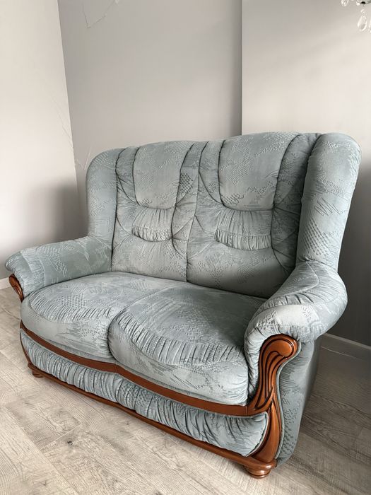 Set canapea lemn masiv - 3 piese