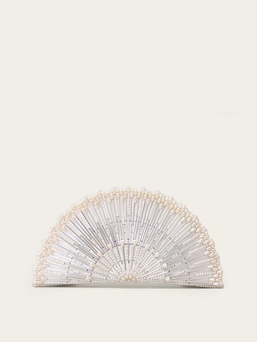 Geanta plic Vanina.me Rosee D'epines Clutch Handmade perle sticla FW26