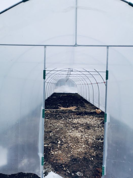 Sera/solar legume gradina teava zincata galvan. , folie 170 microni