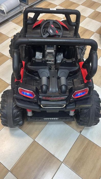 Masinuta electrica cu roti din cauciuc 12V Nichiduta UTV Pro Red -A-