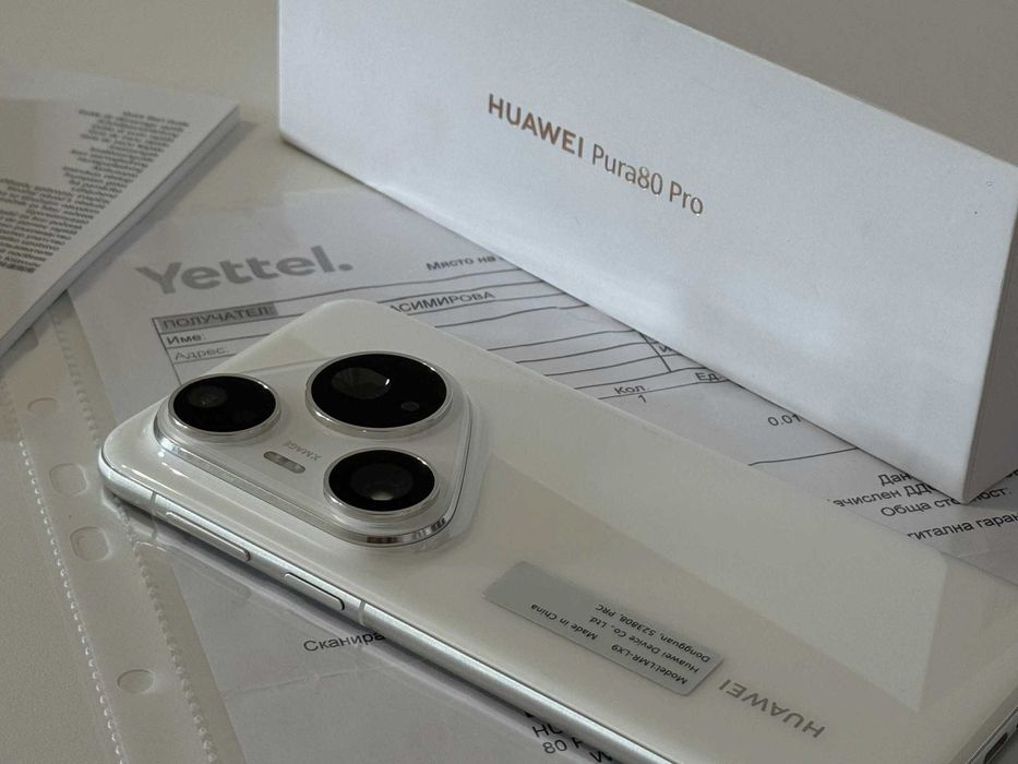 Бартер! НОВ! 36м.Гаранция! Huawei Pura 80 Pro White (Бял)
