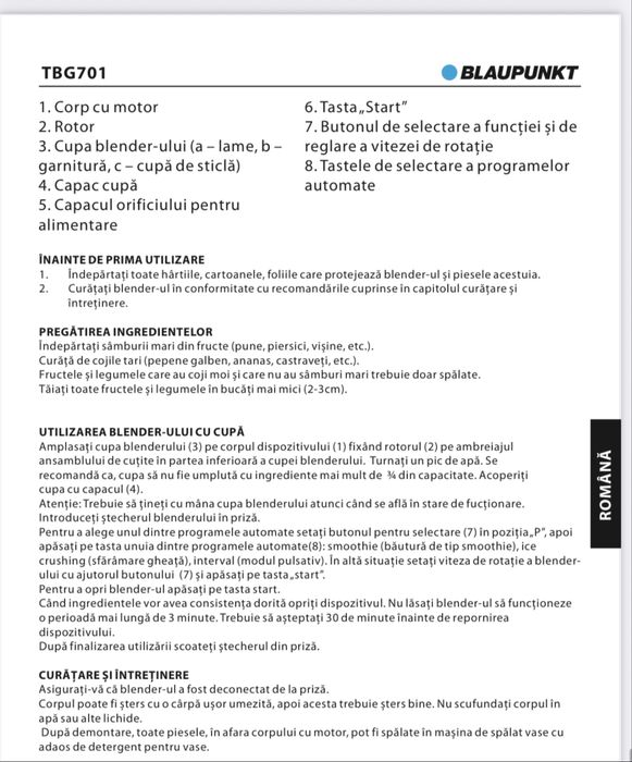 Blender multifunctional BLAUPUNKT