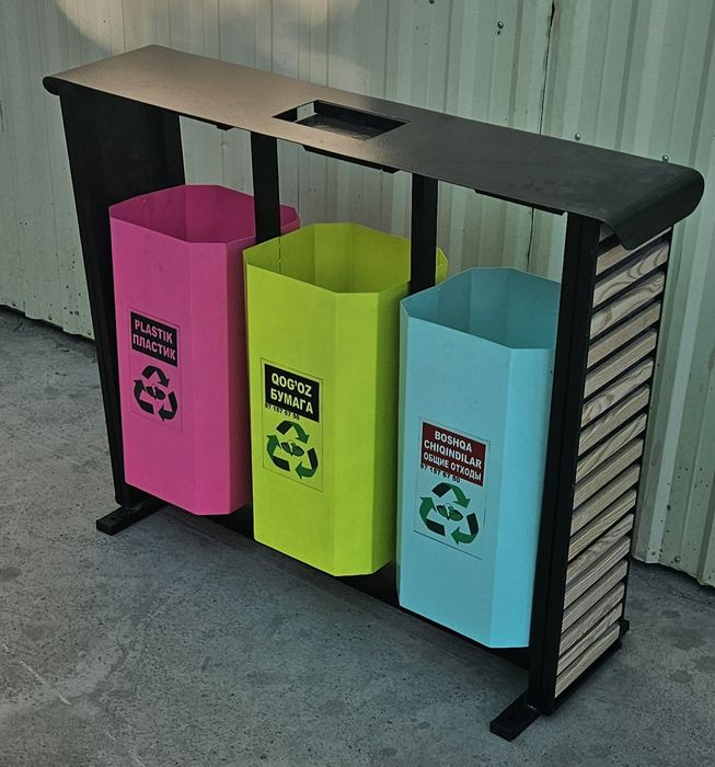 Урна urna musor idis chelak для раздельного сбора мусора парковые