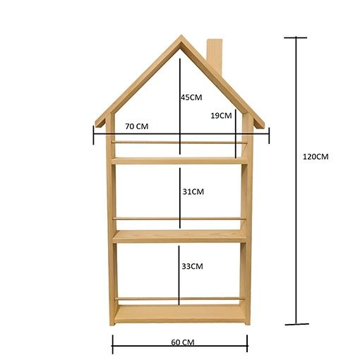 Biblioteca Montessori tip căsuța