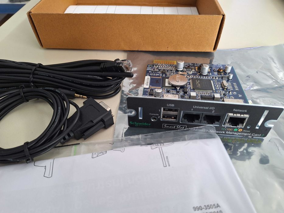 NEW, AP9631 APC Placa de gestionare a reţelei, monitorizarea mediului