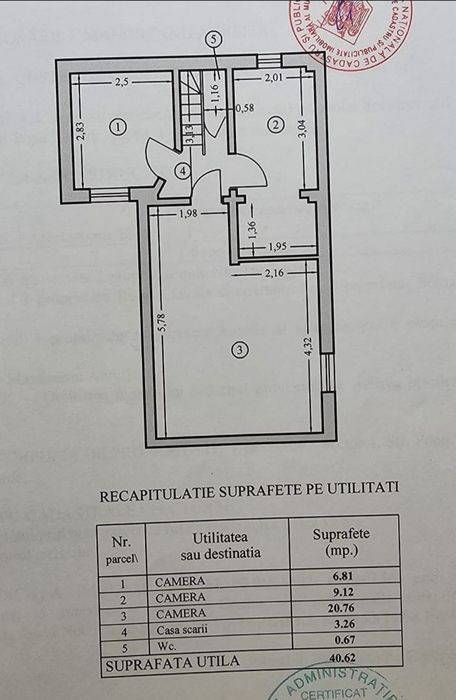 Apartament in vila Central Dispus pe 2 etaje