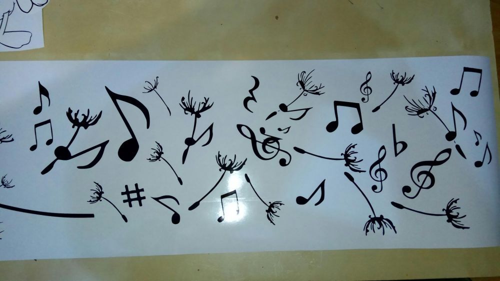 Autocolant wall sticker Music Papadie