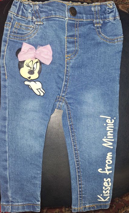 Blugi Minnie Mouse Disney 80 cm .