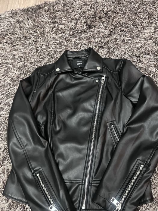 кожаный пиджак женский