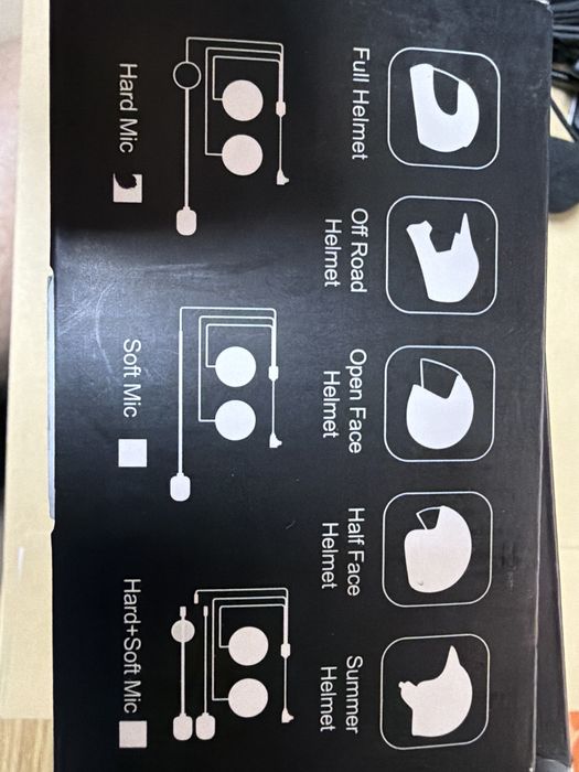 Intercom Moto VCOROS VR1 Plus - Bluetooth, 500m, IP56, USB-C