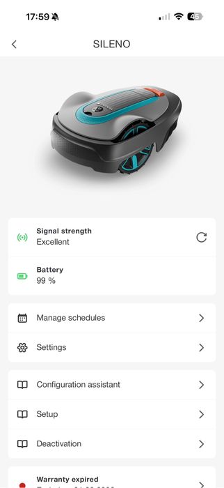 Косачка робот Gardena Smart Sileno City 250кв/м