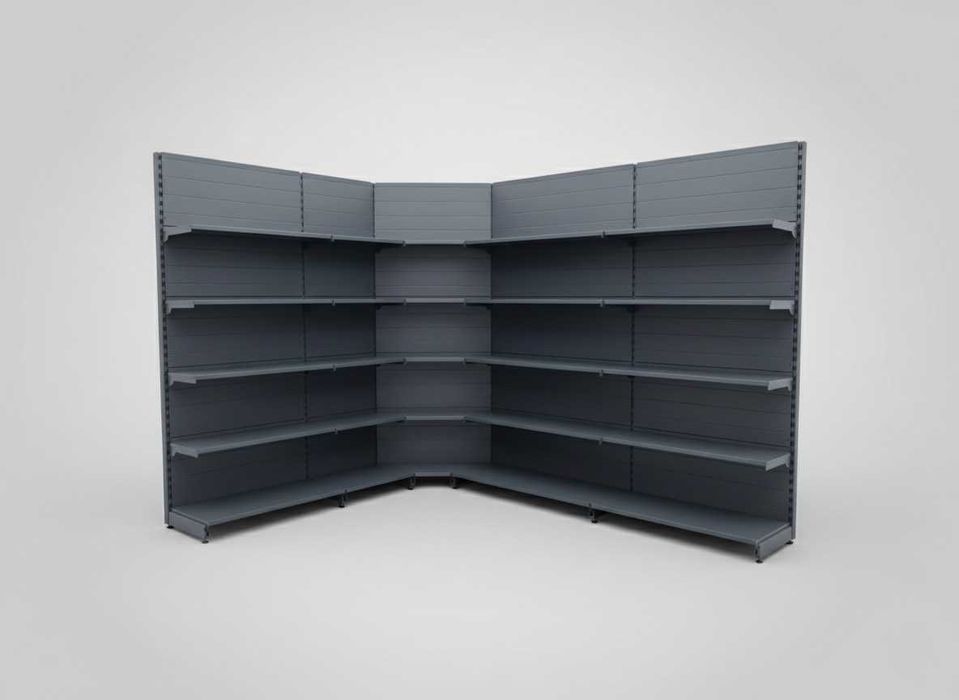 Метални стелажи за магазин в тъмно сив мат/НОВИ/НАЛИЧНИ