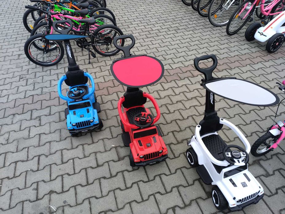 MONI Кола с дръжка 2в1 POLICE