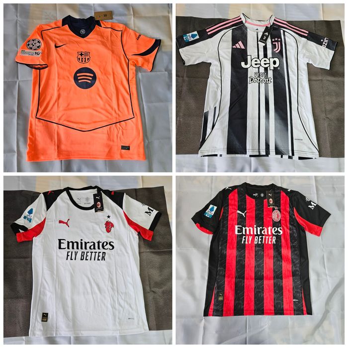 Tricouri de fotbal Barcelona, Madrid, United, City, Liverpool, PSG