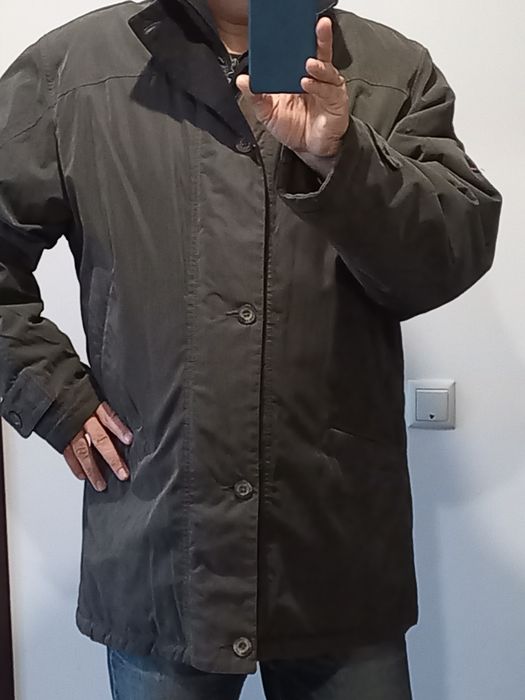 Haina puf piersica exterior matlasata interior . Marime 52-56