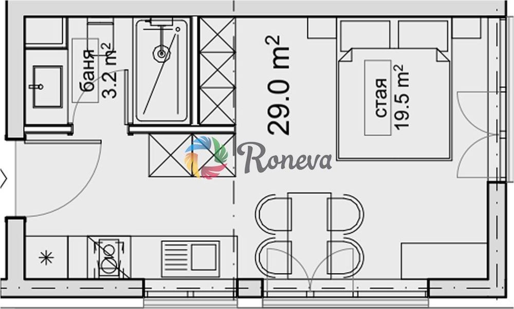 Продава се Едностаен апартамент в Варна, Владислав Варненчик - 34 кв.м за 1618 €/кв.м - Снимка #4