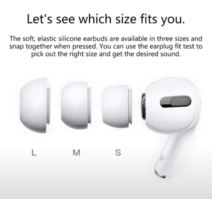 Насадка,Вкладыш,Ear Tips Airpods Pro 3,Airpods pro 2,Airpods Prо 1
