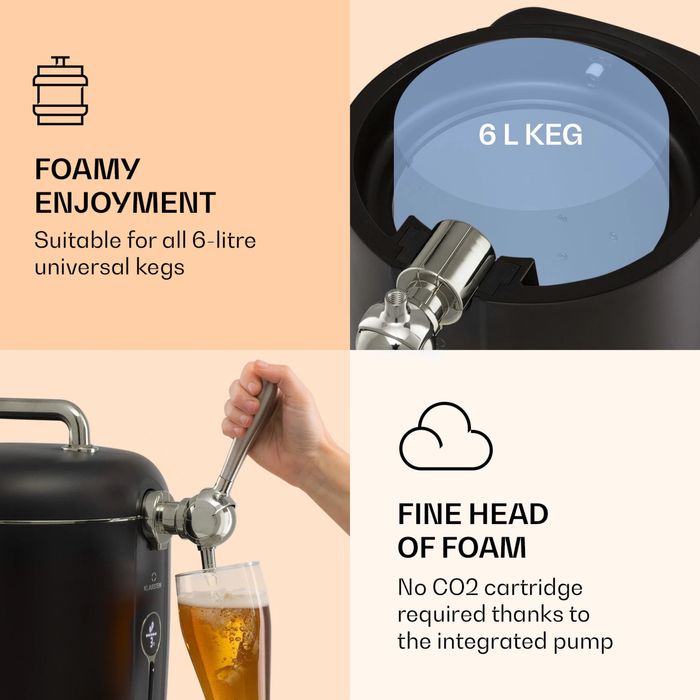 Диспенсър за бира Klarstein Passau - 6 л