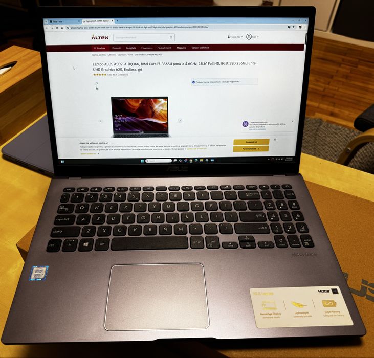 Laptop Asus VivoBook 15,6” Intel i7