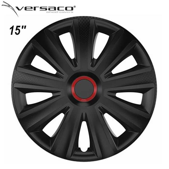 Versaco Slovakia Тасове за джанти 15'' Versaco Carbon Aviator - ЧЕРНИ