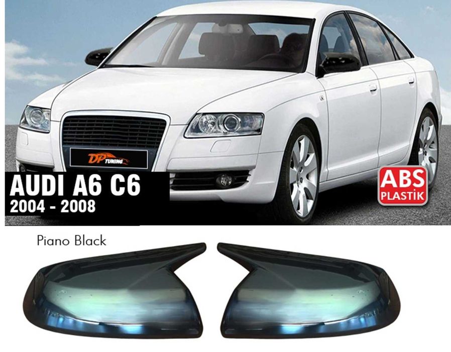 Капаци за огледала Batman Батман за AUDI A3 A4 B6/7 A5 A6 C6 черен лак