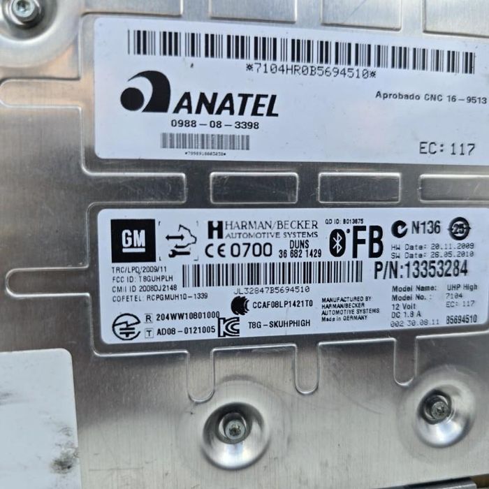 Modul bluetooth comanda telefon hands free Opel Astra J Facelift