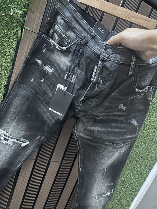 Дънки DSQUARED Черни Премиум качество