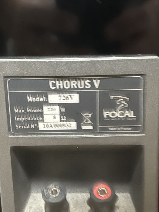 Boxe Focal Chorus 726v