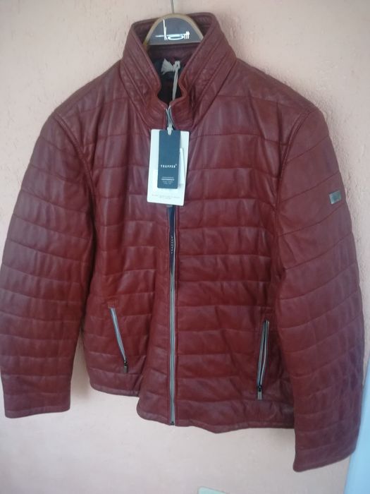 Geaca noua piele Trapper mărimea 50